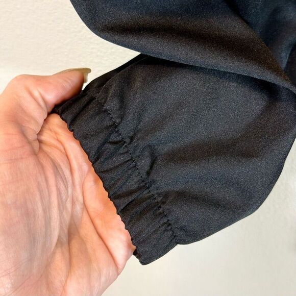 FIVE Dance Wear Nylon Attached Tie Waist Black Jogger Pants Women's Small - Picture 3 of 12